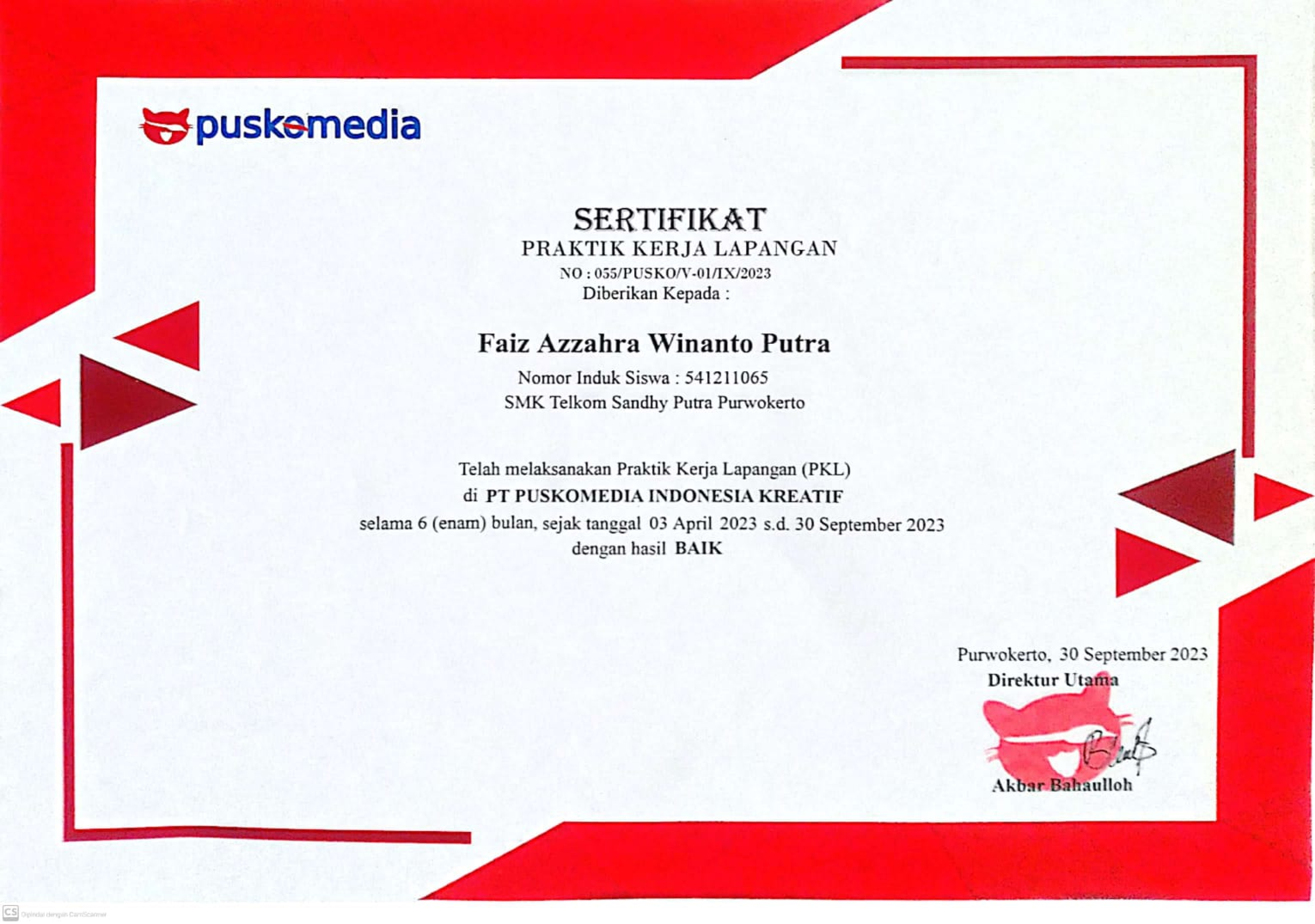 intern in pt puskomedia indonesia